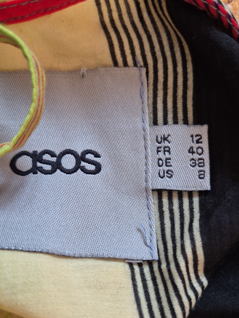 ASOS Multicolor Striped Ruffle Hem Tank Top - Picture 5 of 6